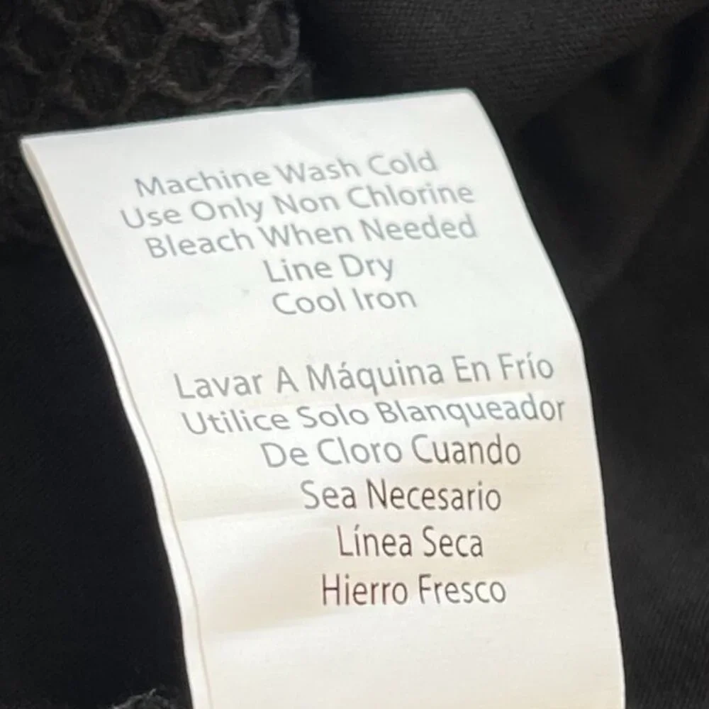VENUS Mesh Trimmed Cover-Up Dress Black Size L